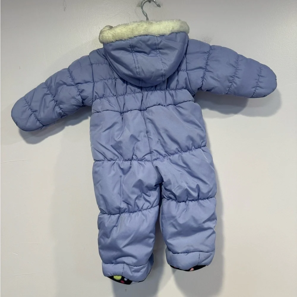 Purple London Fog baby‎ puffy snowsuit